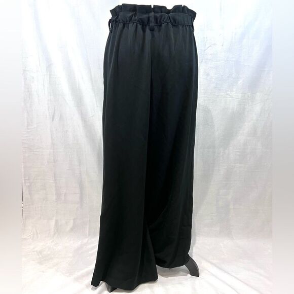 Who What Wear black high waisted wide leg pants size medium - Picture 4 of 6